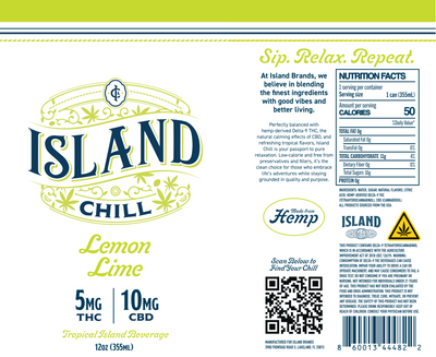 Island Chill Lemon Lime 4-pack