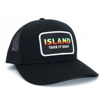 Island Stripe Rasta Mid-Pro Trucker Hat