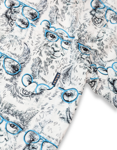 Llama M.D. Short Sleeve Button Up